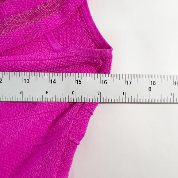 Ted Baker 8 NEW Streena Knit Skater Dress One Shoulder Hot Pink Barbie - Picture 7 of 12